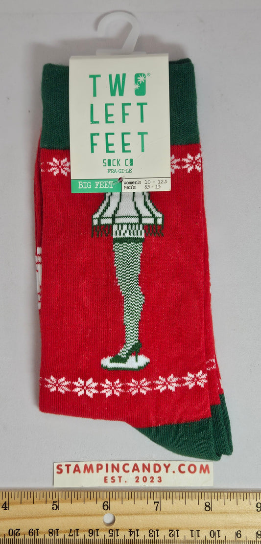 Two Left Feet - Christmas Story Socks W 10-12 M 8.5-13