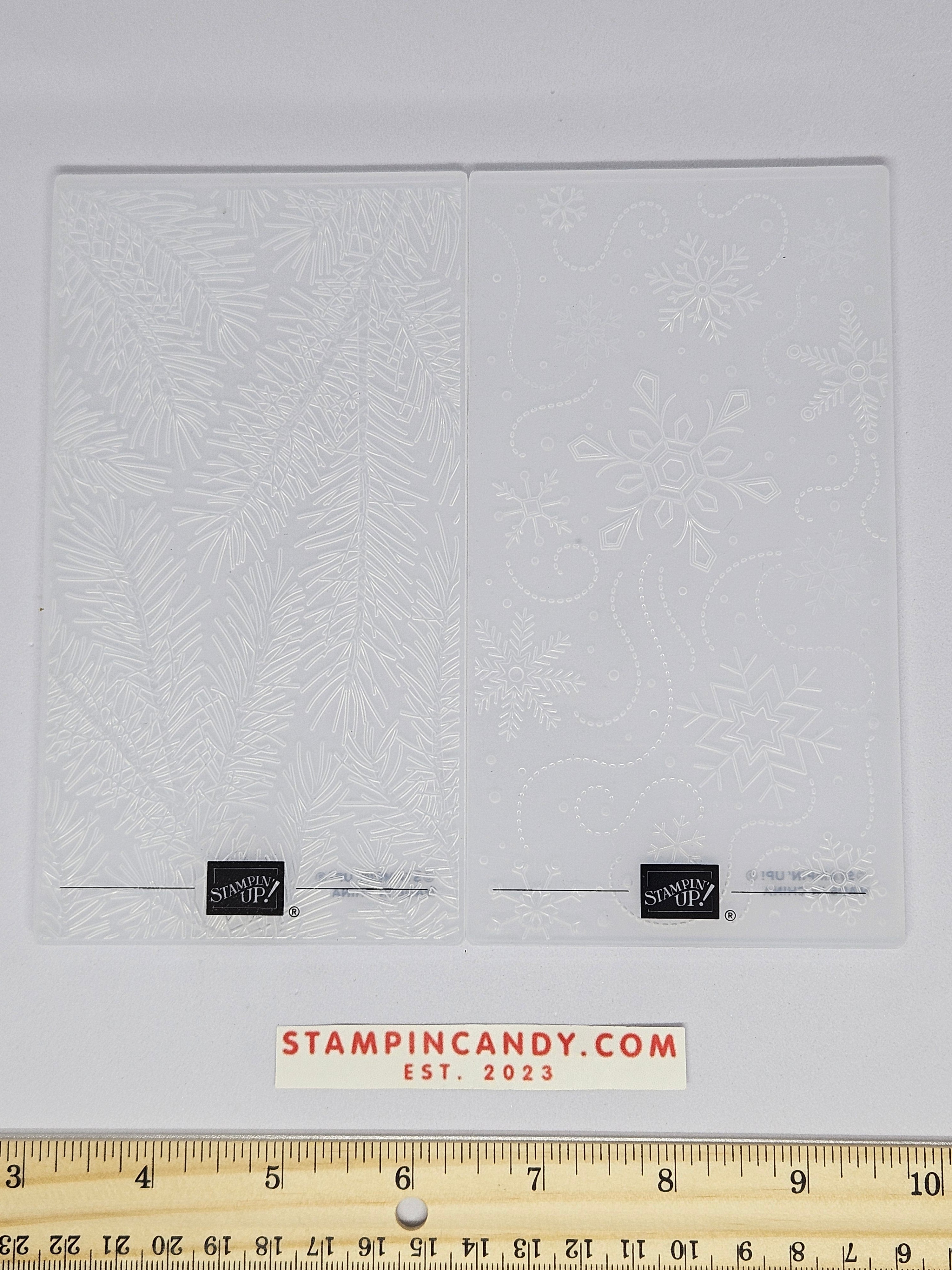 Stampin Up - Big Shot Sizzix - Wintry Duo Embossing Folder ...