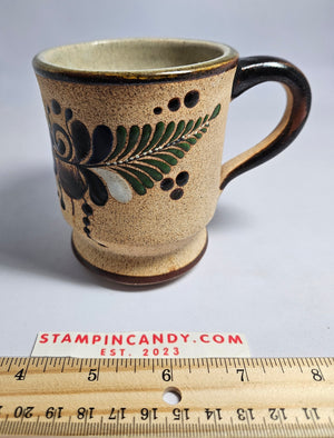 Mexican Tonala Pottery Mug 10 oz