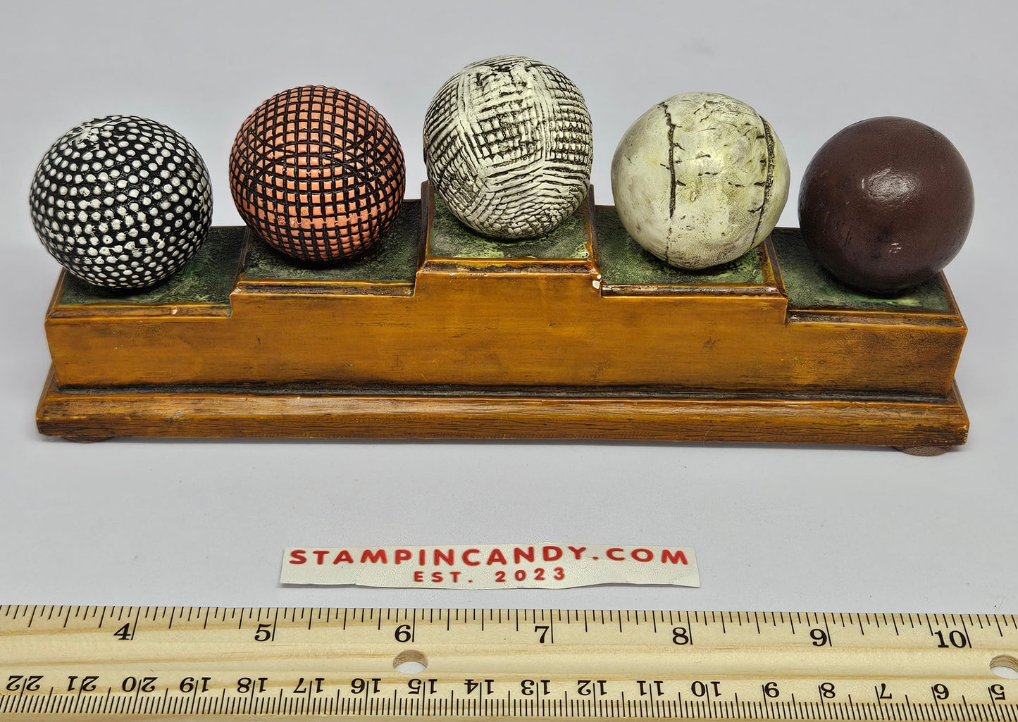 History of Golf / Golfball Desk Ornament