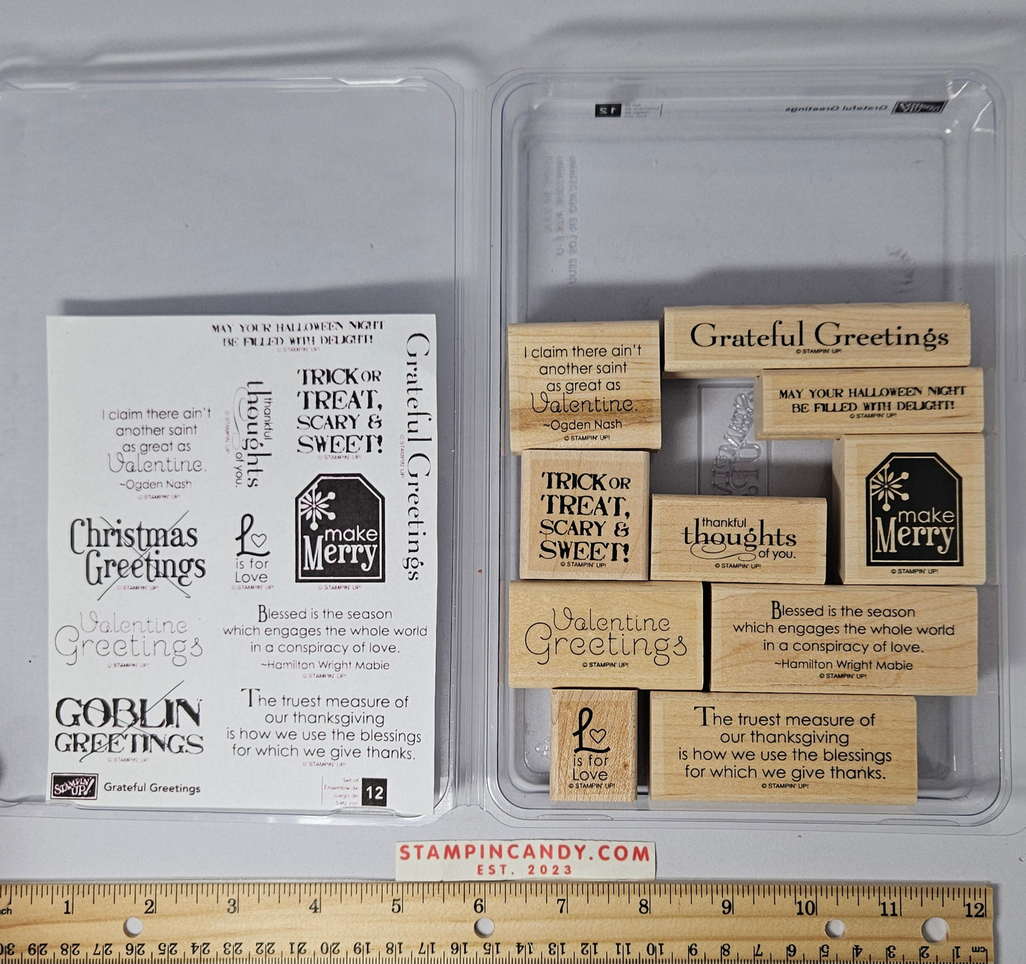Stampin Up - Grateful Greetings *Missing 2 Stamps*