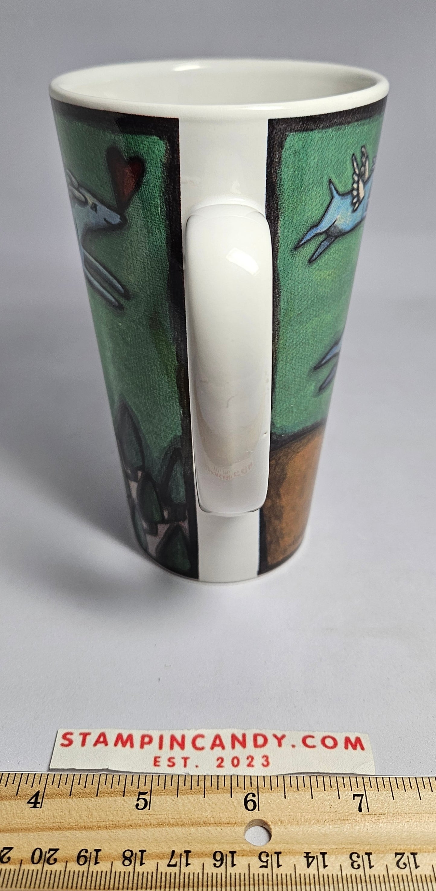 Flight of the Blue Dog - Tall Coffee Mug