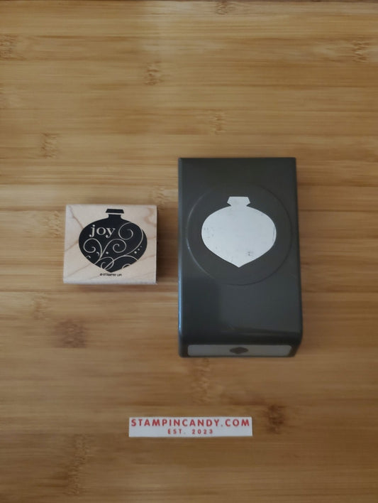 Stampin' UP! "Extra Large Ornament" Punch with Bonus "Joy" Stamp