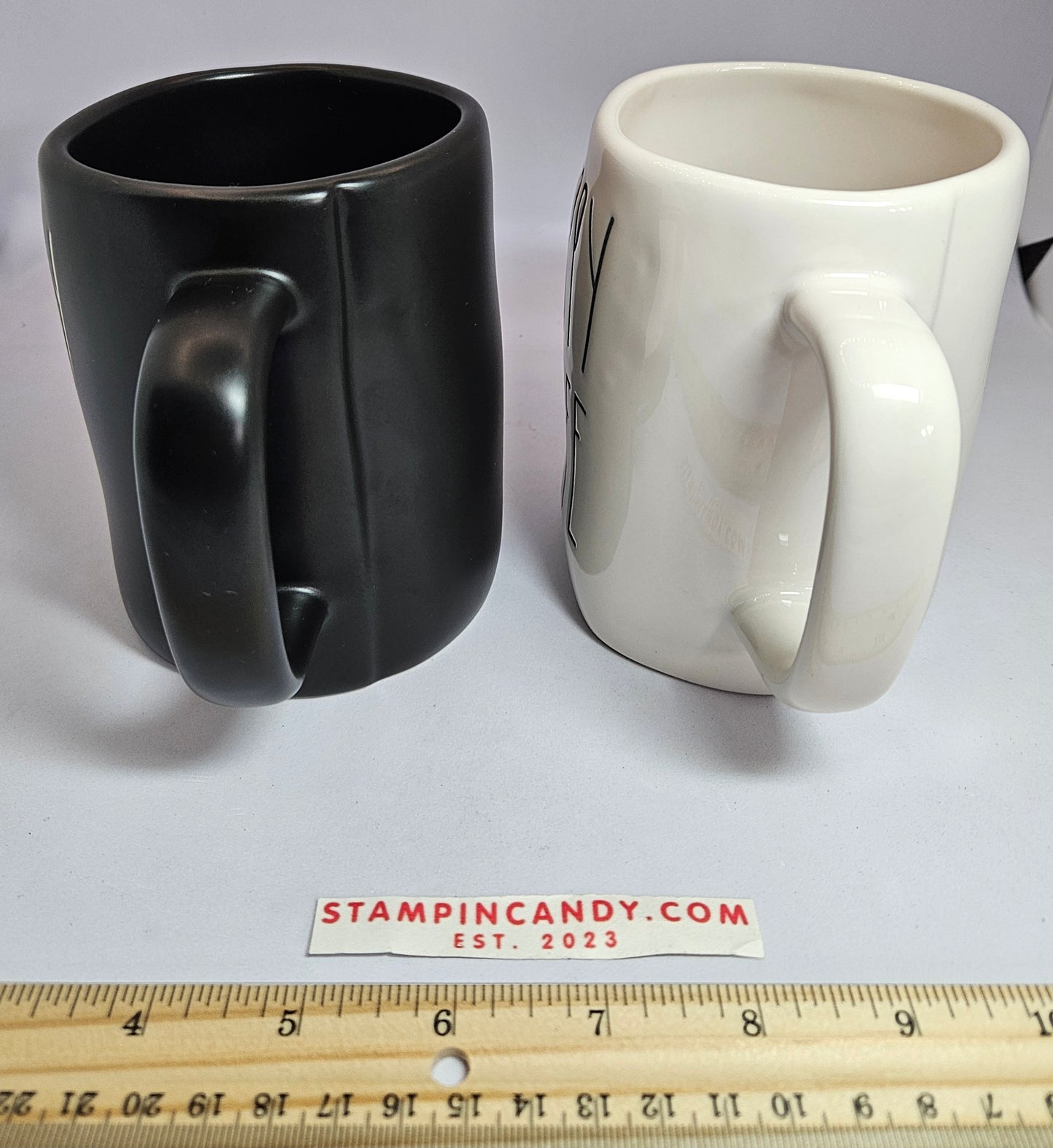 Rae Dunn - "Happy Wife" & "Happy Life" Mug Combo