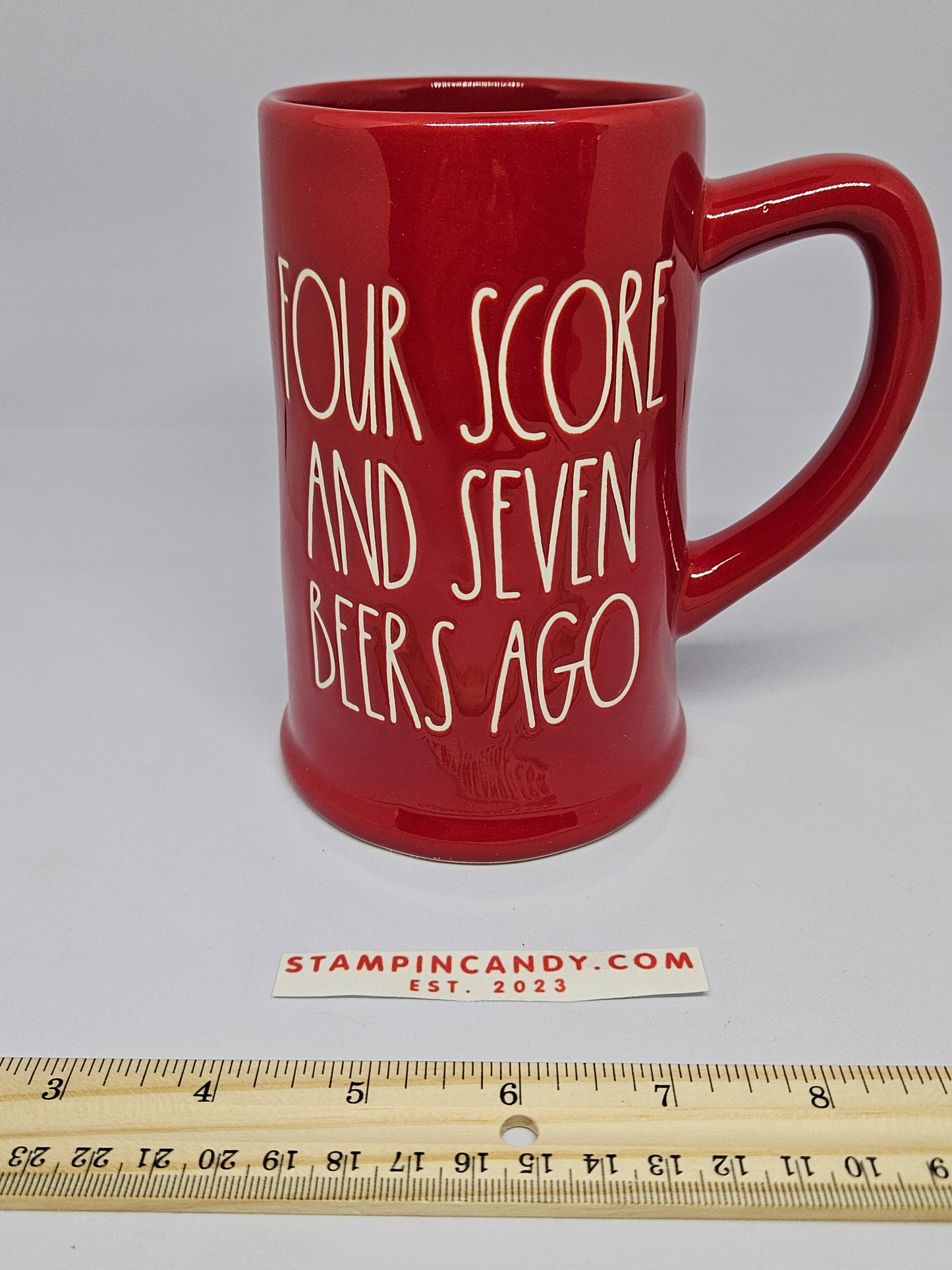 Rae Dunn - Four Score and Seven Beers Ago Mug