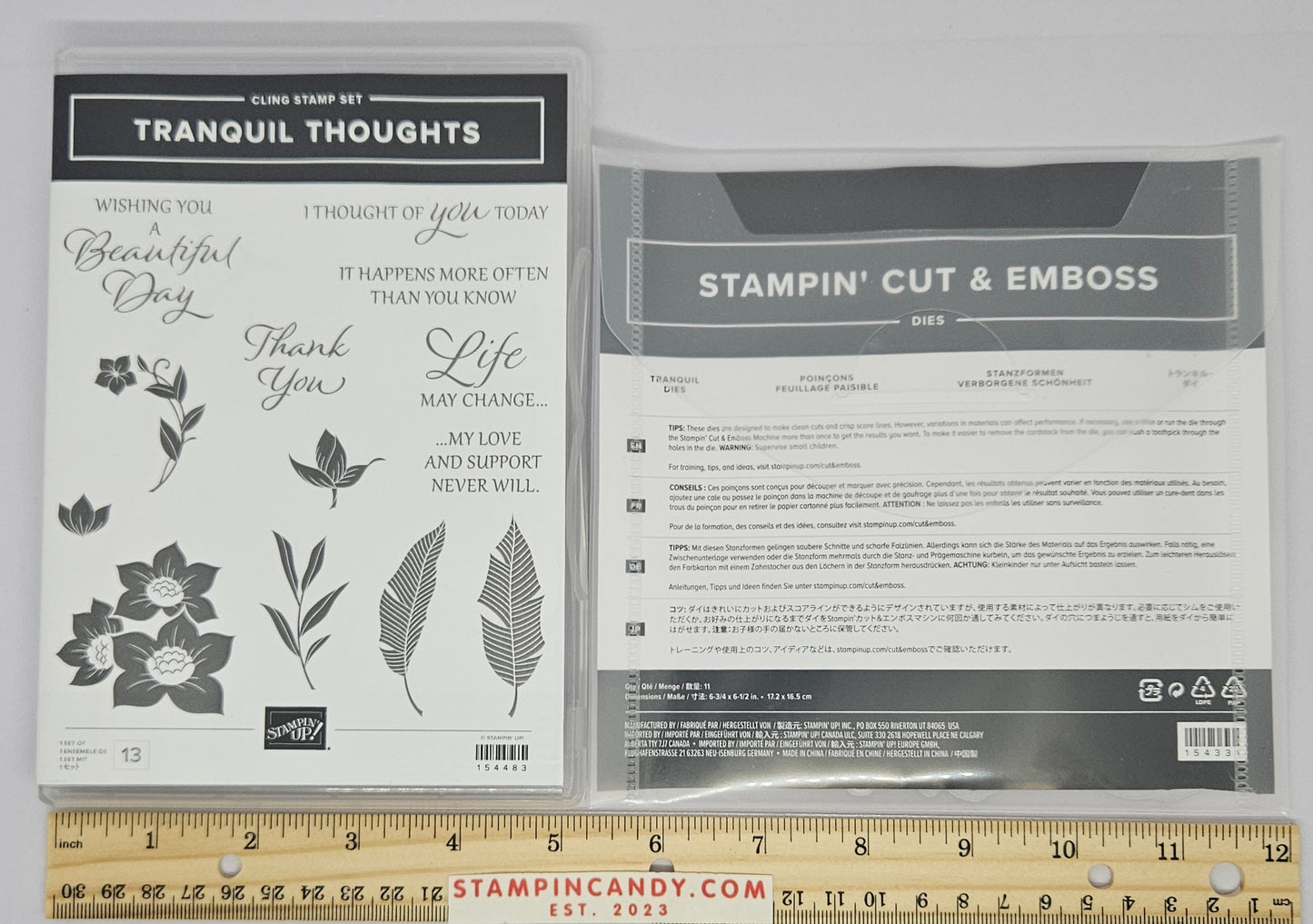 Stampin Up - Tranquil Thoughts with Tranquil Dies