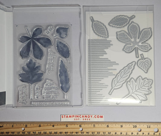Stampin Up - Love of Leaves w/ Stitched Leaves Dies