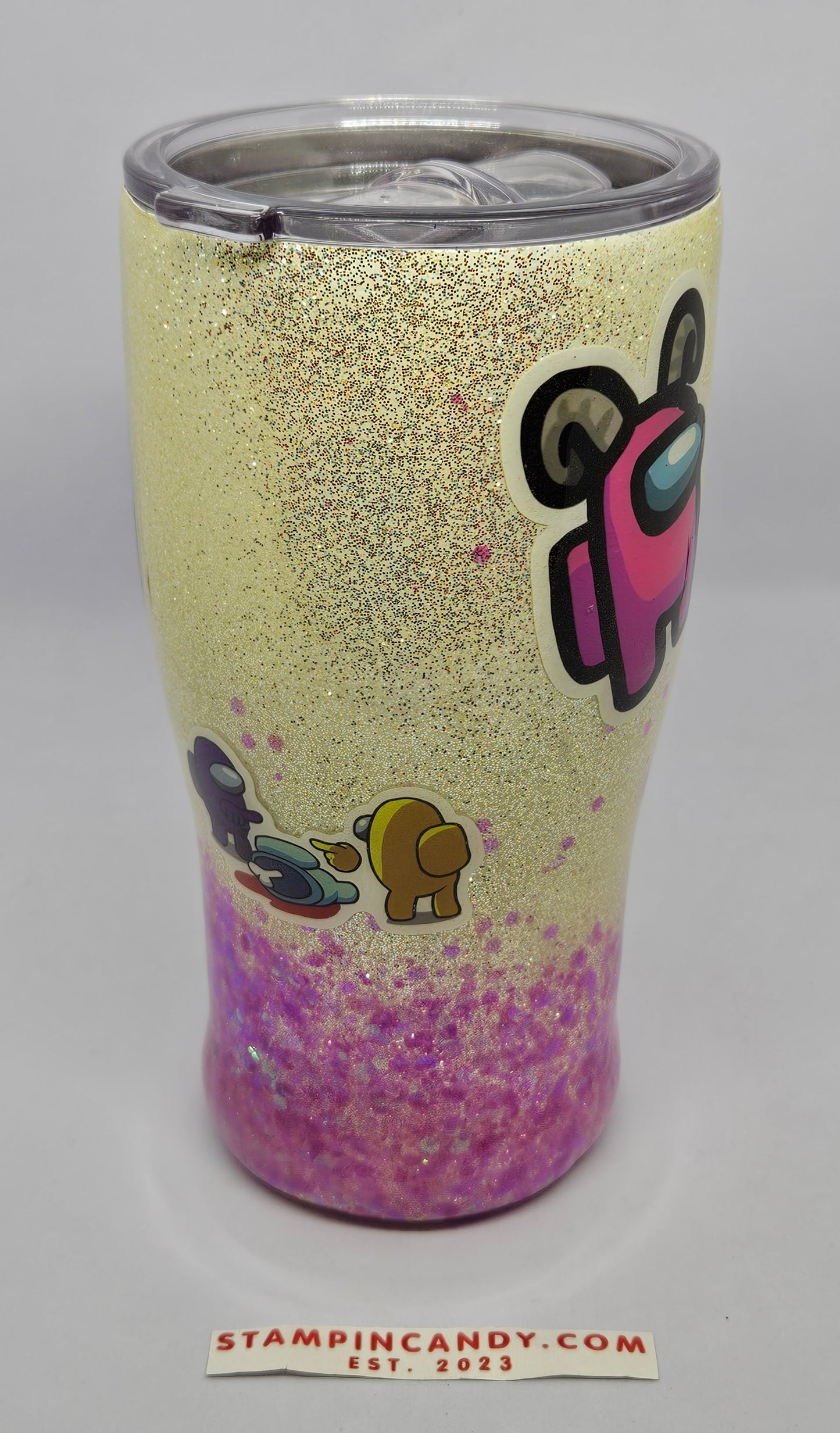 Among Us - Hand-Made Glitter Tumbler