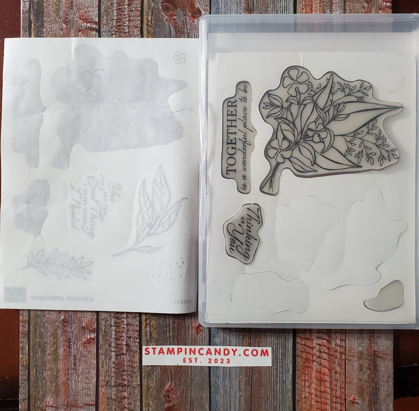 Stampin' UP! "Wonderful Romance" Stamp Set with "Wonderful Floral" Dies