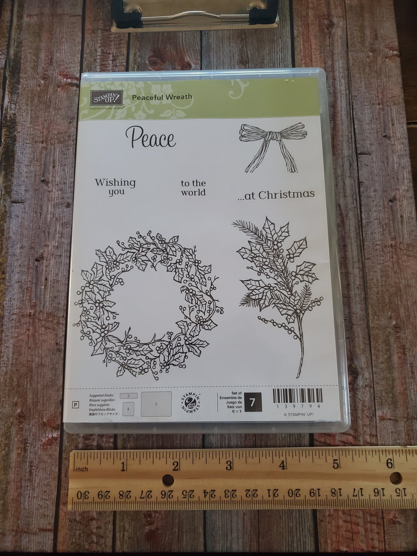 Stampin' UP! "Peaceful Wreath" Stamp Set