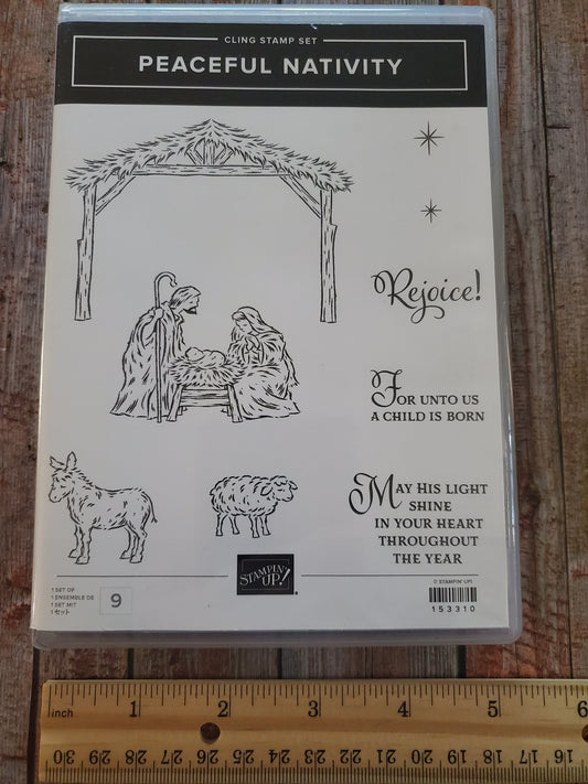 Stampin' UP! "Peaceful Nativity" Stamp Set with Coordinating Dies