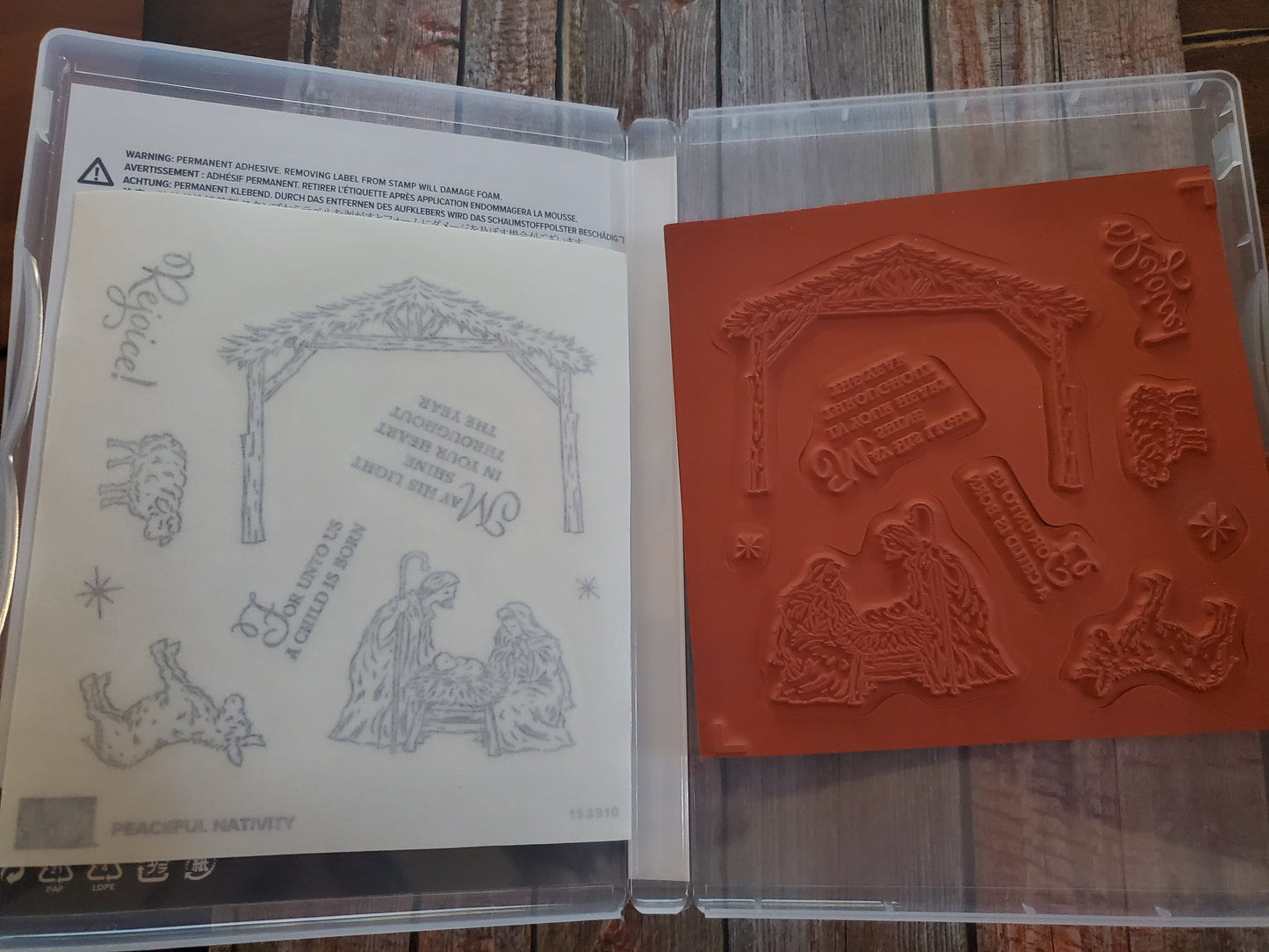 Stampin' UP! "Peaceful Nativity" Stamp Set with Coordinating Dies