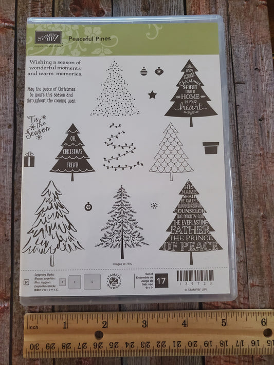 Stampin' UP! "Peaceful Pines" Stamp Set with "Perfect Pines" Big Shot Dies