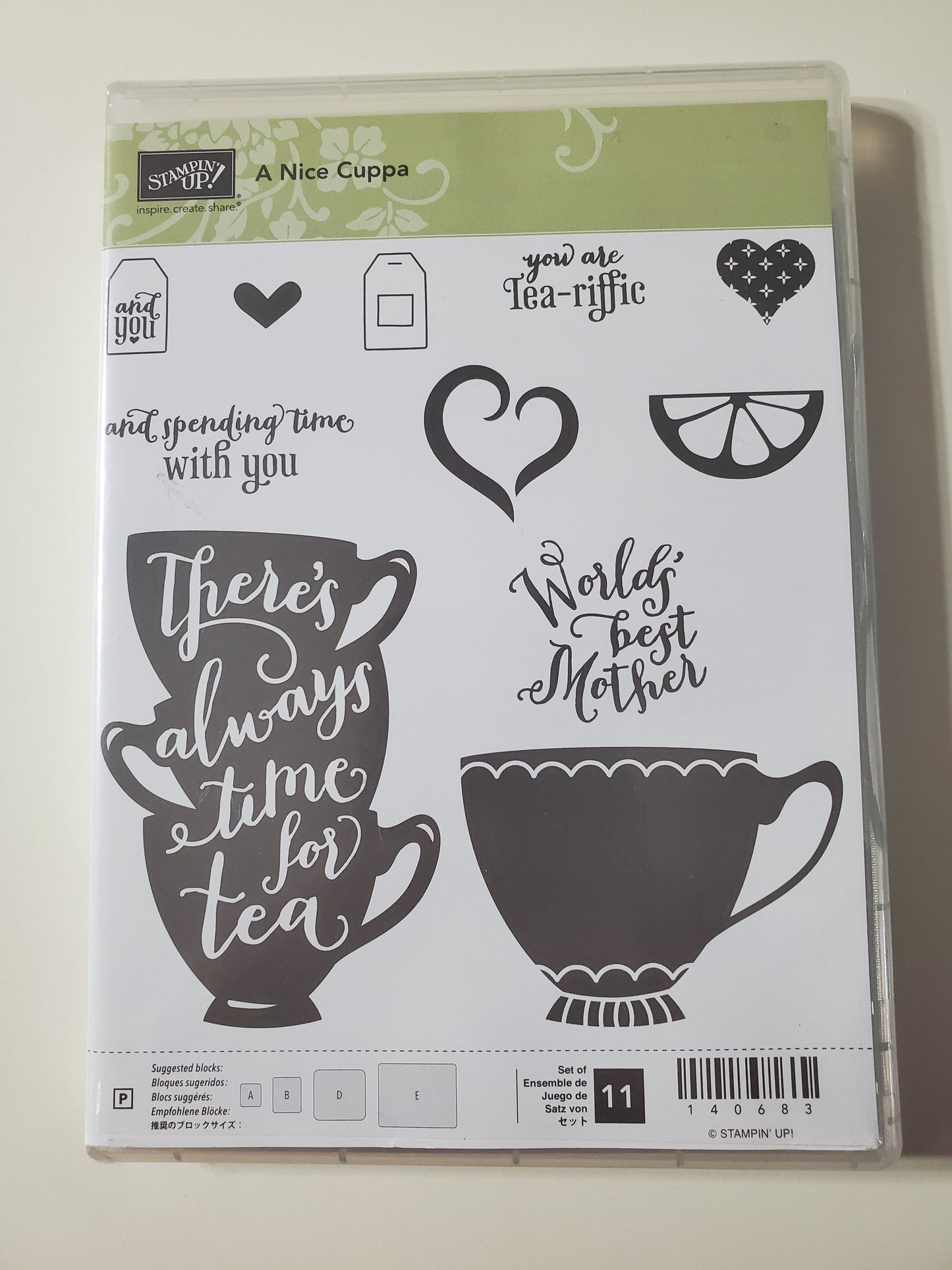 Stampin' UP! "A Nice Cuppa" Stamp Set with "Cups & Kettle" Dies