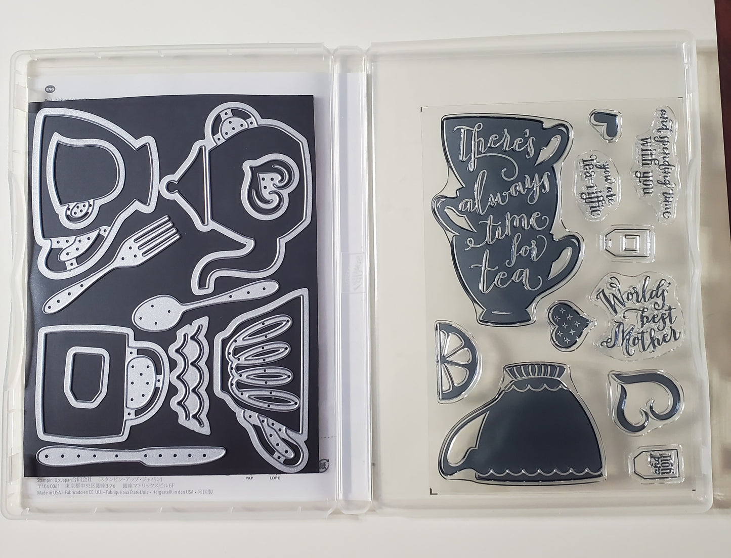 Stampin' UP! "A Nice Cuppa" Stamp Set with "Cups & Kettle" Dies