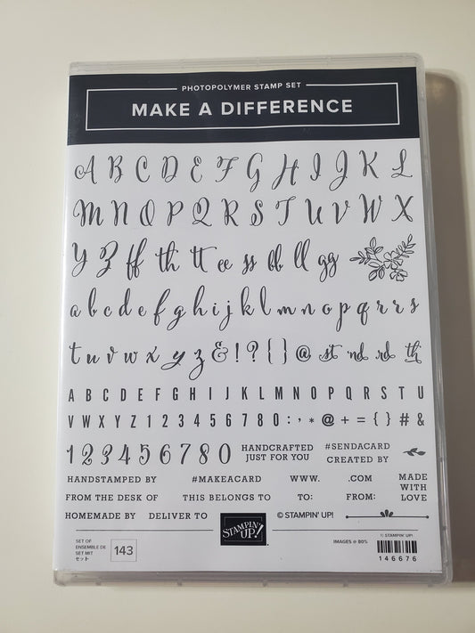 Stampin' UP! "Make a Difference" Stamp Set