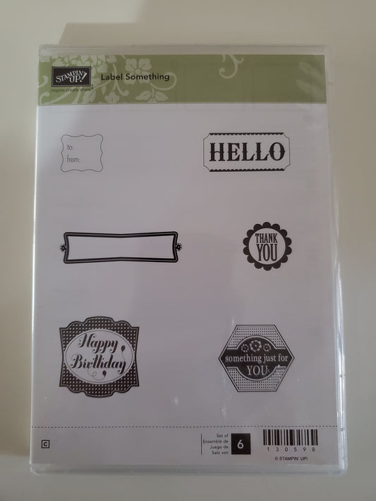 Stampin' UP! "Label Something" Stamp Set