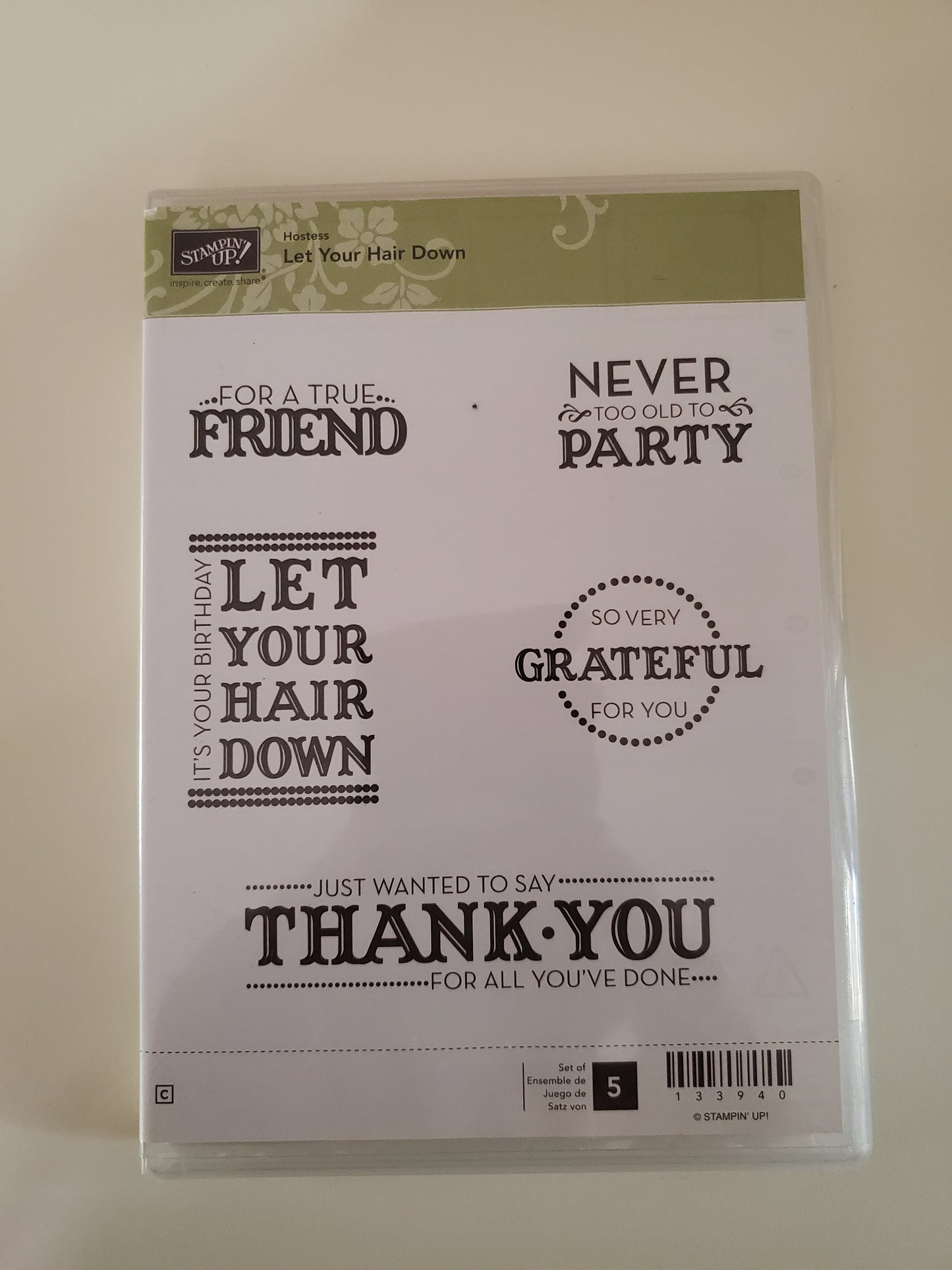 Stampin' UP! "Let Your Hair Down" Stamp Set