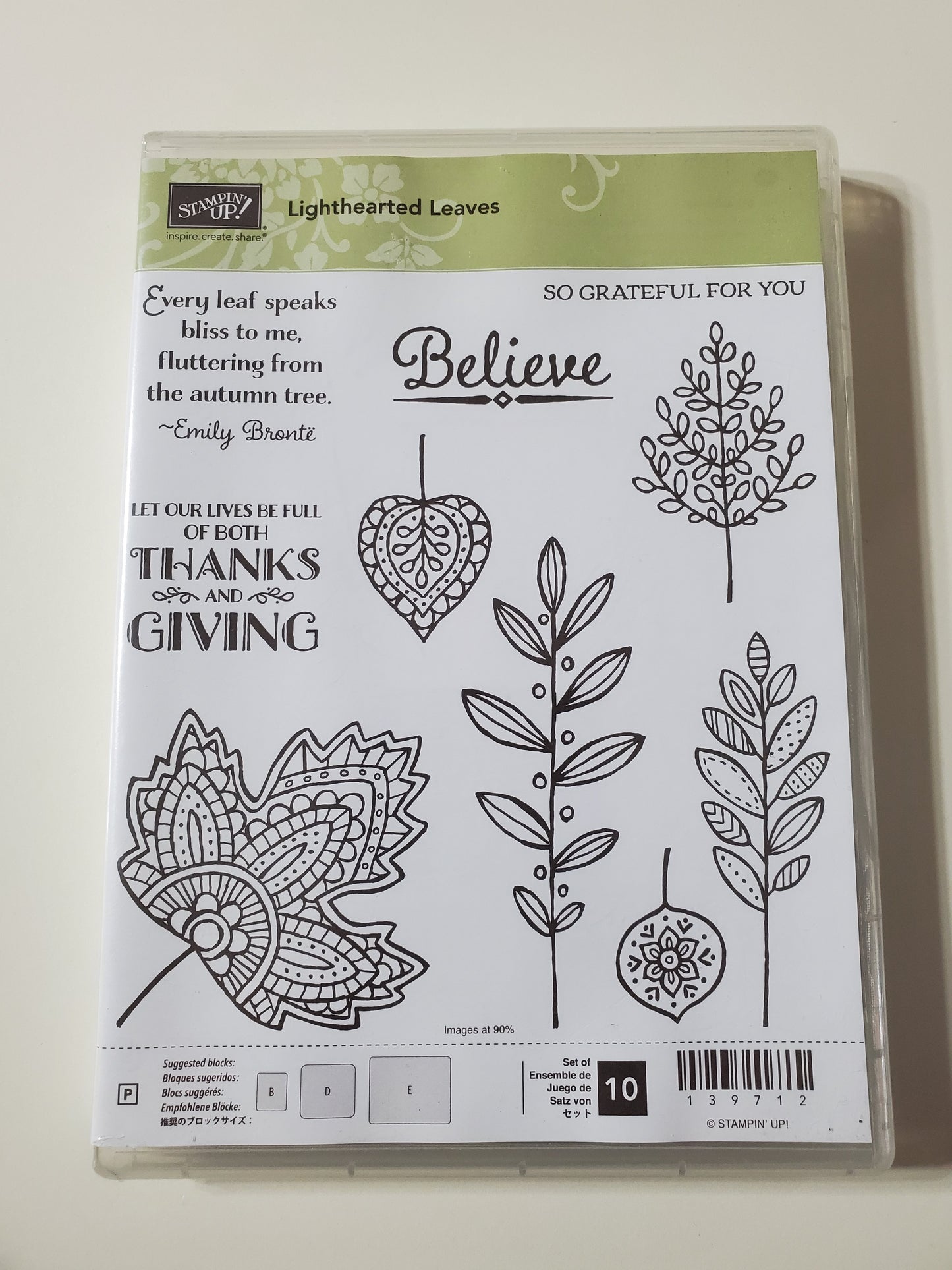 Stampin' UP! "Lighthearted Leaves" Stamp Set