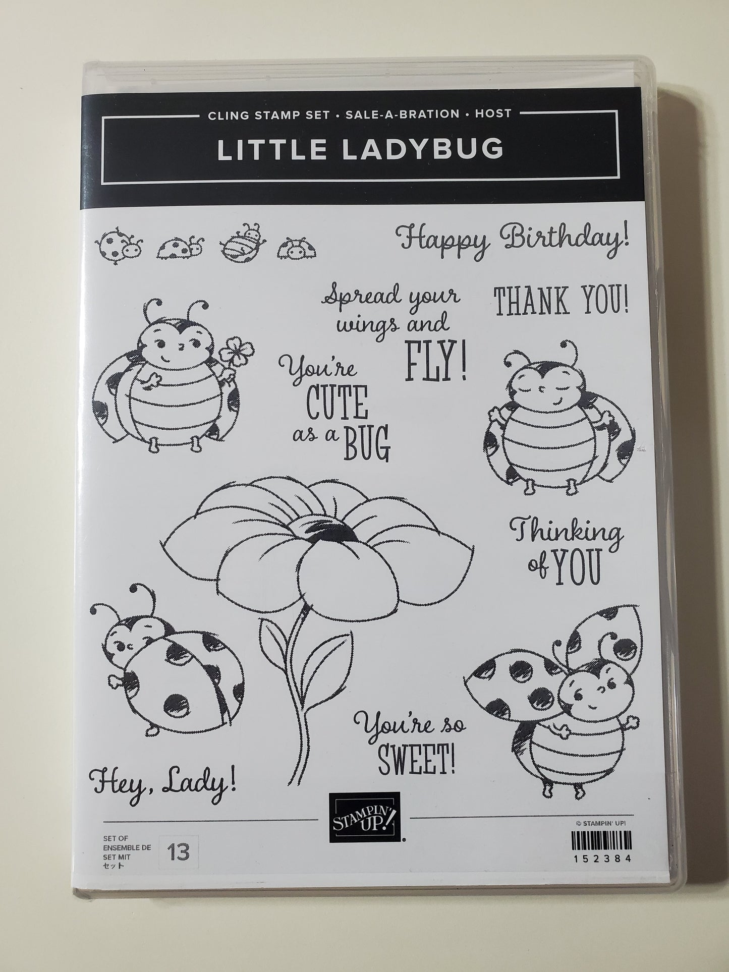 Stampin' UP! "Little Ladybug" Stamp Set with "Ladybug" Dies