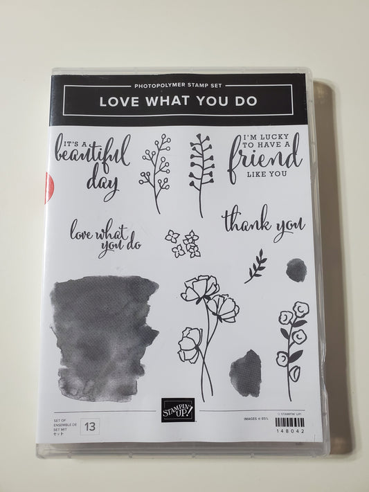 Stampin' UP! "Love What You Do" Stamp Set